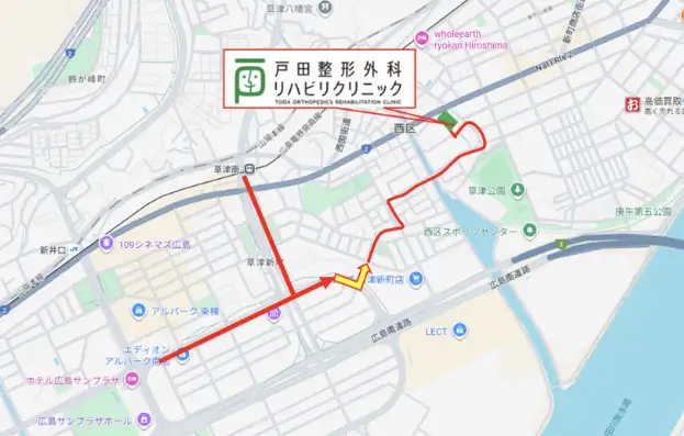 アルパーク前から第2駐車場まで